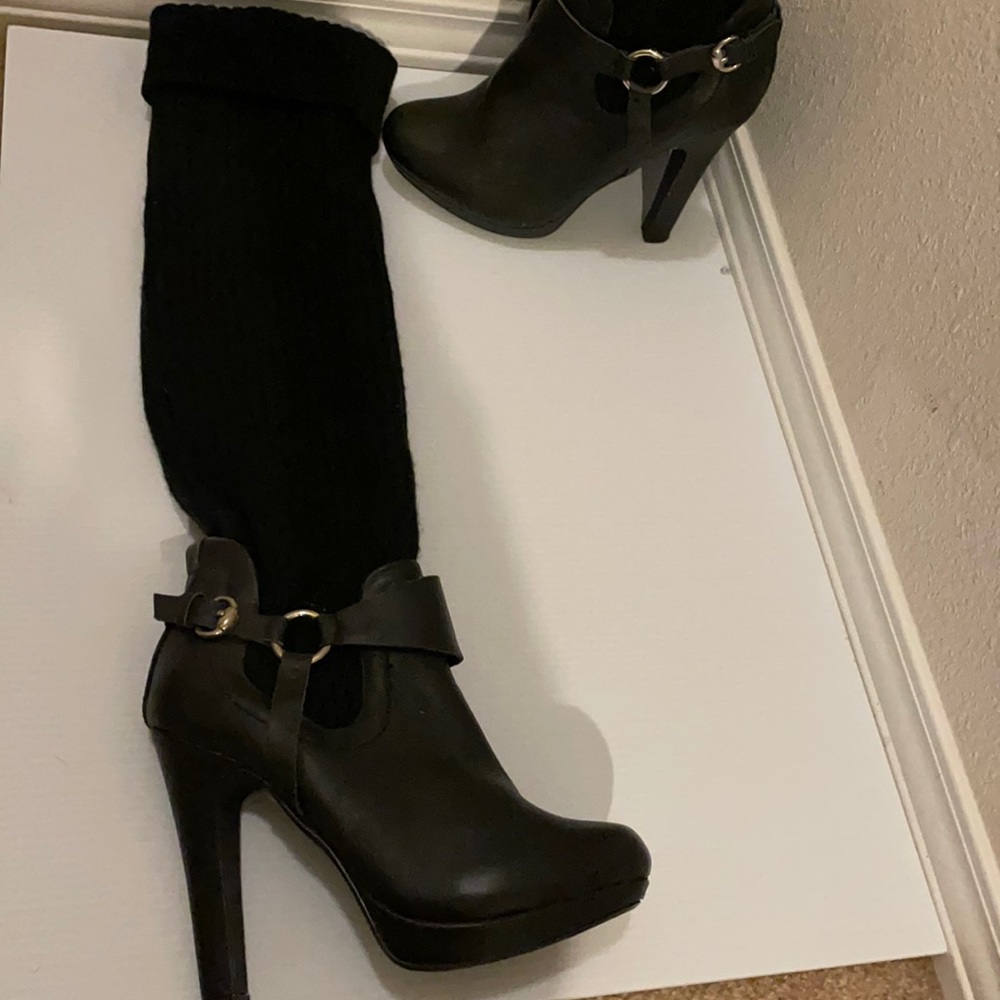 Black over the knee boots